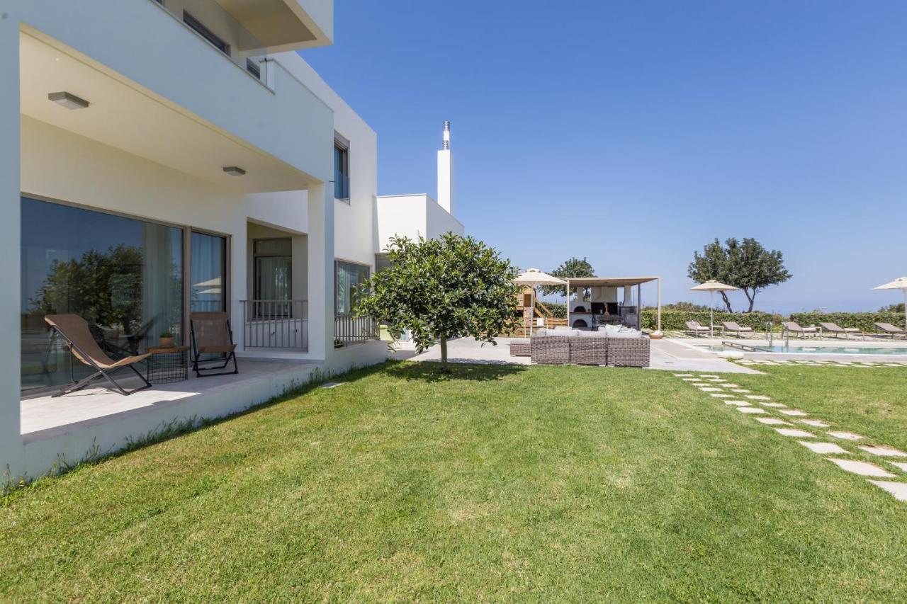 Lux Villa Mia With Heated Pool, 2Km To Beach & Childrens Area! Mikro Metochi Eksteriør bilde