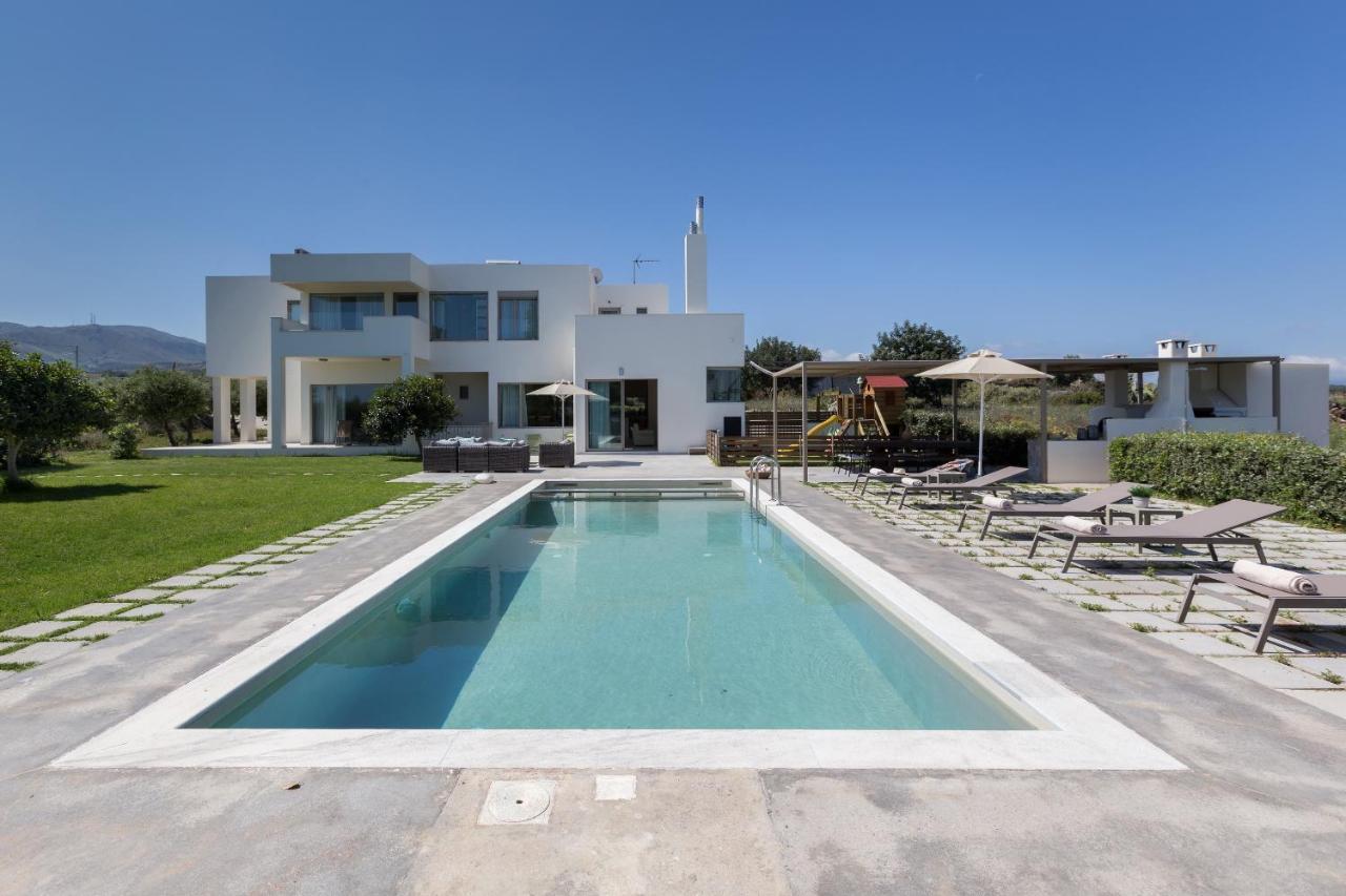 Lux Villa Mia With Heated Pool, 2Km To Beach & Childrens Area! Mikro Metochi Eksteriør bilde