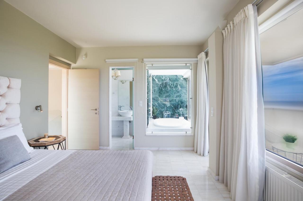 Lux Villa Mia With Heated Pool, 2Km To Beach & Childrens Area! Mikro Metochi Eksteriør bilde