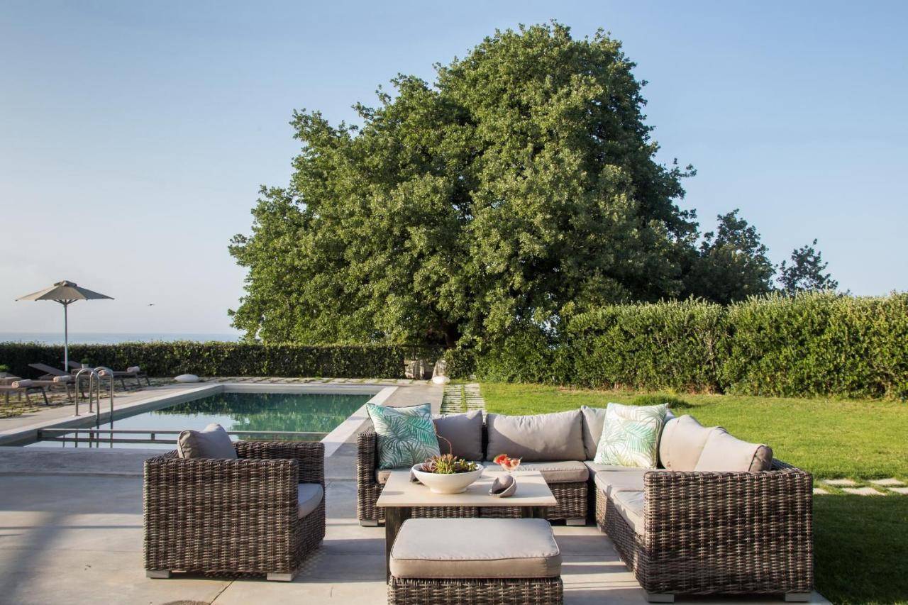 Lux Villa Mia With Heated Pool, 2Km To Beach & Childrens Area! Mikro Metochi Eksteriør bilde