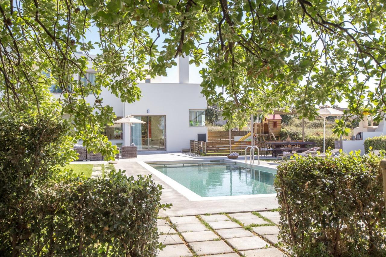 Lux Villa Mia With Heated Pool, 2Km To Beach & Childrens Area! Mikro Metochi Eksteriør bilde